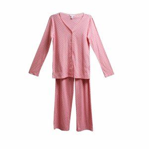 NWT Charter Club 2 Piece Pajama Set Sketchy Hearts
